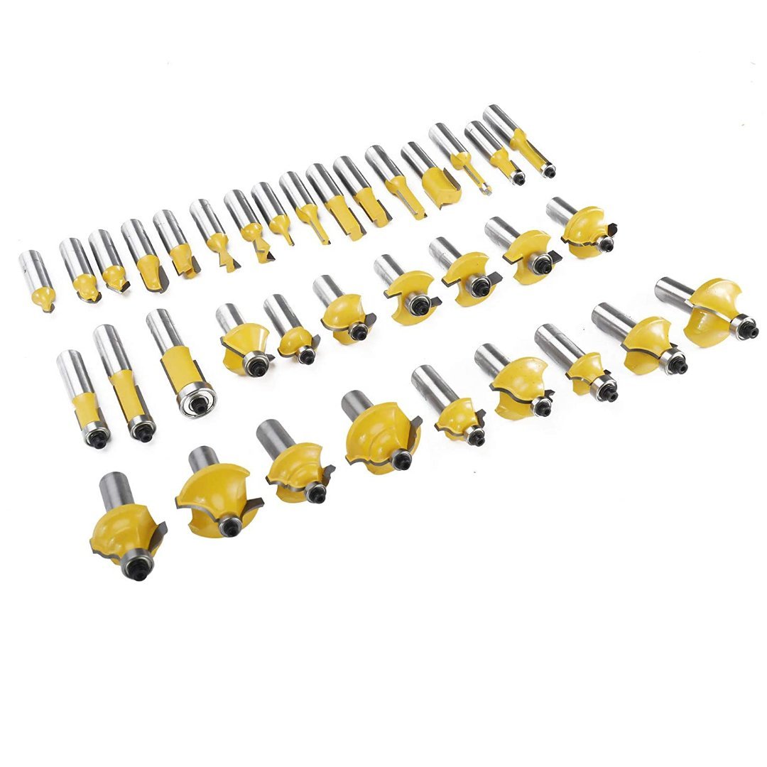 35 Piece Router Bit Set - 1/4 inch Shank