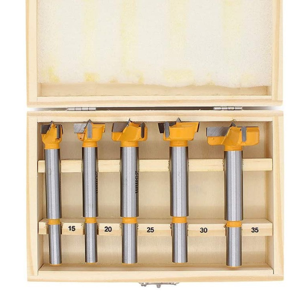 5 Piece Forstner Drill Bit Set