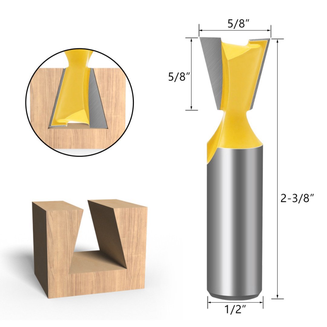 Dovetail Router Bits - 1/2" Shank