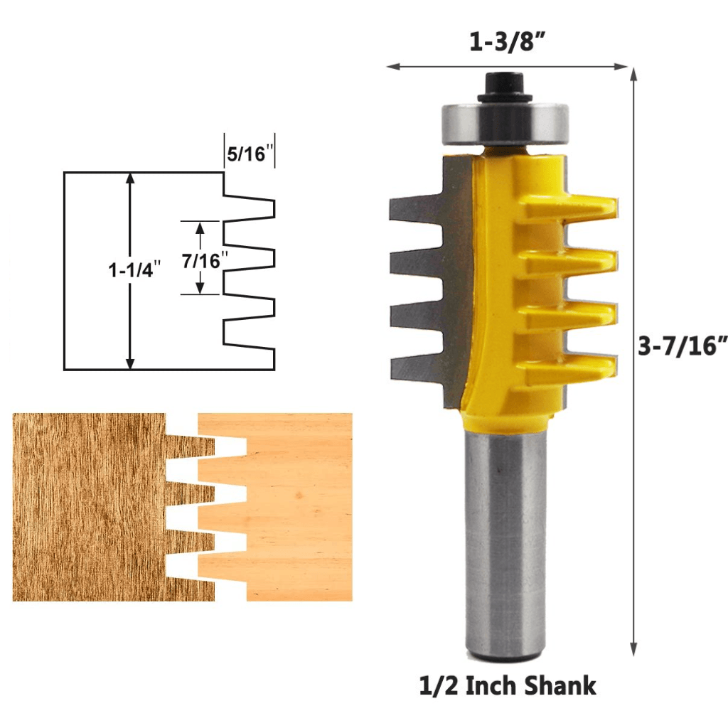 Finger Joint Router Bit - 1/2" Shank