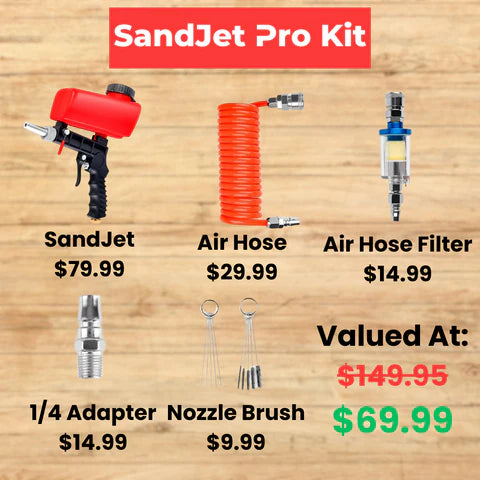 SandJet Blaster, SandBlasting, Sand Blasting, Sand Blaster, new surfaces, DIY, do it yourself