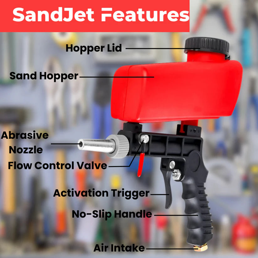 SandJet Blaster, SandBlasting, Sand Blasting, Sand Blaster, new surfaces, DIY, do it yourself