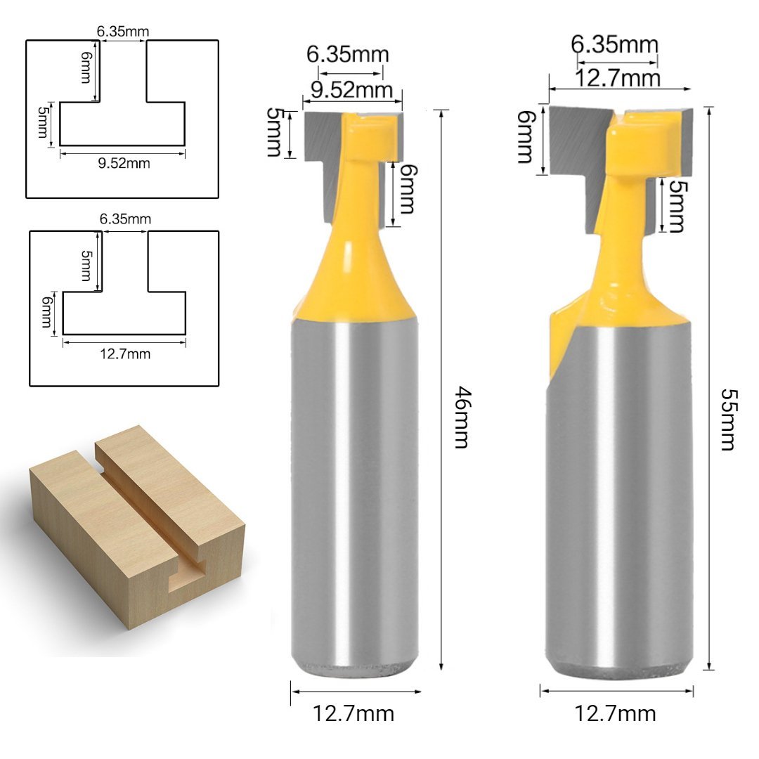 Keyhole Router Bits - 1/2" Shank